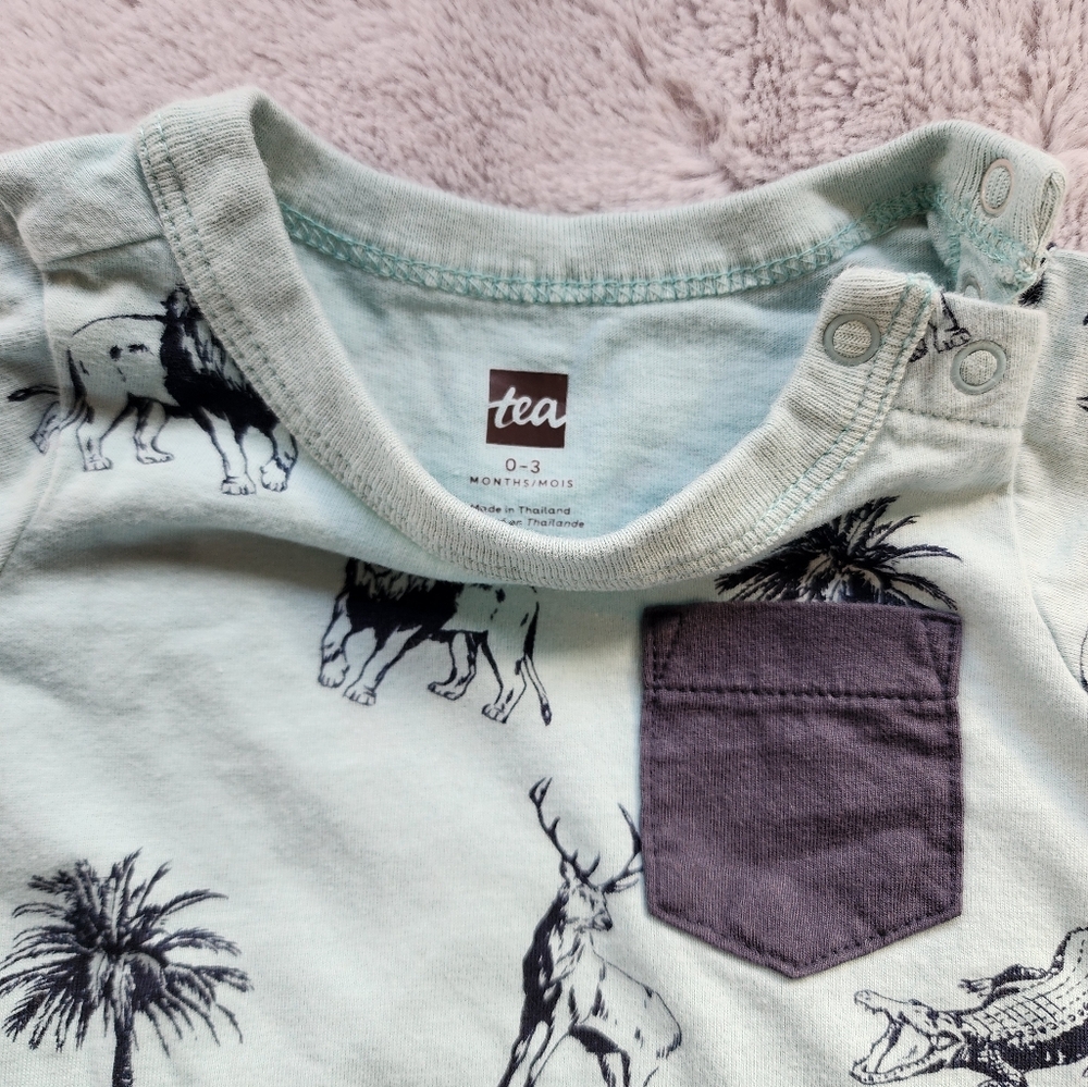 0-3mos Tea Collection Romper - Picture 2 of 3